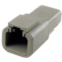 TE Connectivity 19543 Ronde connector Stekker, recht Totaal aantal polen: 2 Serie (ronde connectoren): DTP 1 stuk(s) - thumbnail