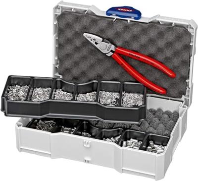 Knipex 97 90 05 Krimptang Adereindhulzen 0.25 tot 16 mm² Incl. Tanos mini-systainer, Incl. assortiment adereindhulzen Knipex 97 90 05 Krimptang Adereindhulzen 0.25 tot 16 mm² Incl. Tanos mini-systainer, Incl. assortiment adereindhulzen