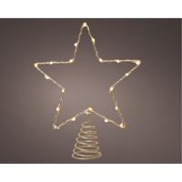 Kerstster Lumineo Gouden Metaal 27 x 22 x 5 cm - thumbnail