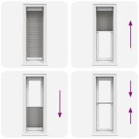 VidaXL Plissé rolgordijn 40x100 cm stofbreedte 39,4 cm antraciet - thumbnail