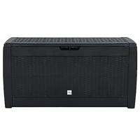Tuinbox 119x48x60 cm polypropeen antracietkleurig - thumbnail