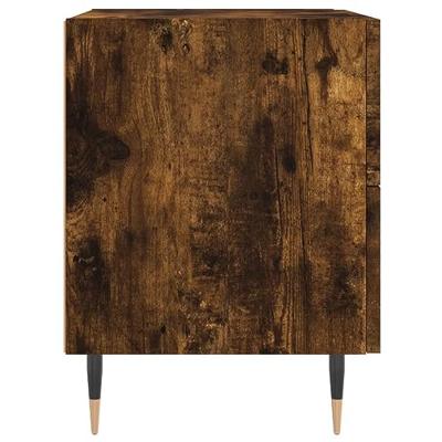 Nachtkastjes 2 st 40x35x47,5 cm bewerkt hout gerookt eikenkleur
