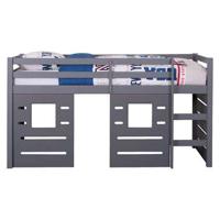 Halfhoogslaper Ties met hutwanden - antraciet - thumbnail