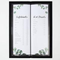 Sigel GM100 Drankenmap 1/2 DIN A4 1 stuk(s) Incl. 2 dubbele transparante hoezen voor 8 paginas, Rubberen binding Zwart - thumbnail