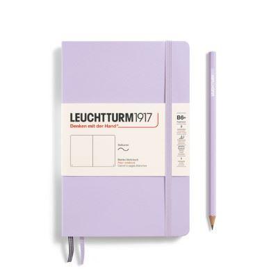 Leuchtturm Lilac, Softcover, Paperback (B6+), 123 p., plain