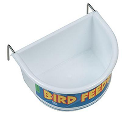 HAPPY PET VOERBAK HALF ROND WIT - thumbnail