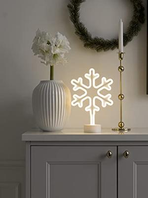 Konstsmide 3077-100 LED-silhouet Sneeuwvlok Warmwit LED Wit Konstsmide 3077-100 LED-silhouet Sneeuwvlok Warmwit LED Wit