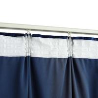 VidaXL Gordijnen verduisterend 2 st met haken 140x245 cm fluweel blauw - thumbnail
