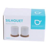 Bredemeijer Umea Theemokken 200 ml 2 Stuks Bamboe/Wit Keramiek - thumbnail