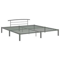 Bedframe metaal grijs 200x200 cm - thumbnail