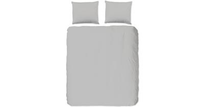Good Morning Dekbedovertrek "uni dessin" - Grijs - (240x200/220 cm) - Katoen