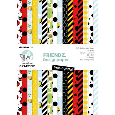 Creative Craftlab • friendz designer paper pad bee-lightful
