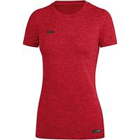 JAKO 6129D T-Shirt Premium Basics Dames - Rood Gemeleerd - 34 - thumbnail