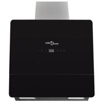 VidaXL Afzuigkap met scherm 600 mm gehard glas zwart - thumbnail