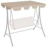 VidaXL Vervangingsluifel voor schommelbank 188/168x145/110 cm beige - thumbnail
