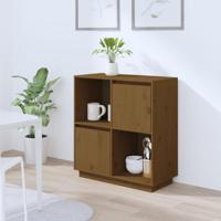 Dressoir 74x35x80 cm massief grenenhout honingbruin - thumbnail
