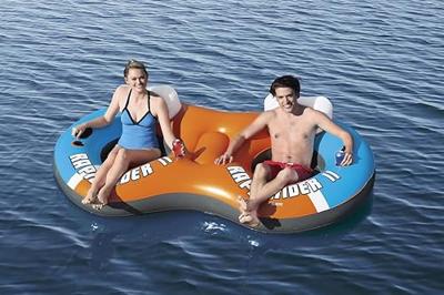 Bestway zwembad fast set opblaasbaar rond 183x51 cm blauw - thumbnail