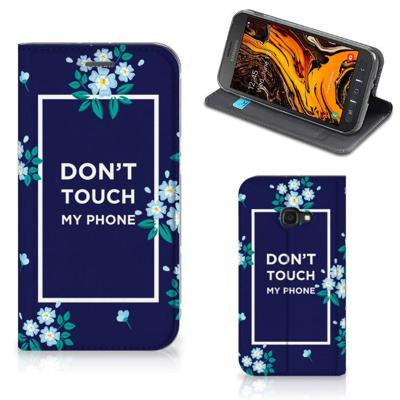 Samsung Galaxy Xcover 4s Design Case Flowers Blue DTMP Samsung Galaxy Xcover 4s Design Case Flowers Blue DTMP