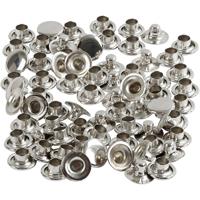 Creativ Company Rivets, d 7 mm, zilver, 50 stuk/ 1 doos - thumbnail