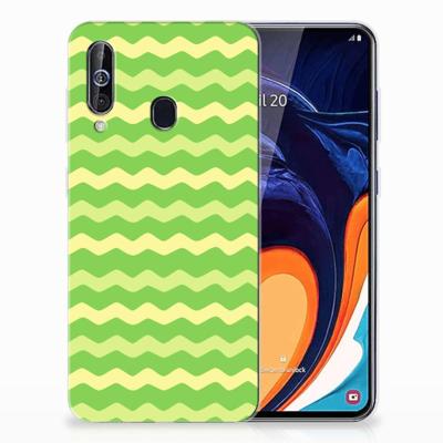 Samsung Galaxy A60 | TPU bumper | Waves Green