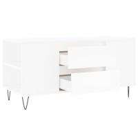 Salontafel 102x44,5x50 cm bewerkt hout wit - thumbnail