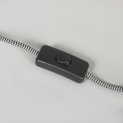 QAZQA Industriële tafellamp zwart met hout - Woodi