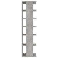 Schoenenkast 27,5x27x102 cm bewerkt hout betongrijs - thumbnail