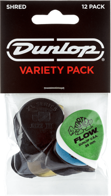 Dunlop PVP118 Shred Plectrum Variety 12-Pack