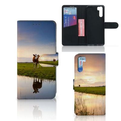 OPPO A91 | Reno3 | Telefoonhoesje | Met pasjeshouder | Koe