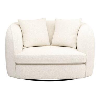 Draaibare Loveseat Enzio - stof Sirena - crème