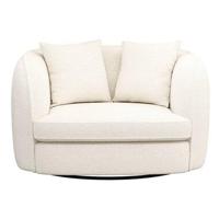 Draaibare Loveseat Enzio - stof Sirena - crème - thumbnail