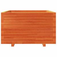 Plantenbak 80x80x49,5 cm massief grenenhout wasbruin - thumbnail