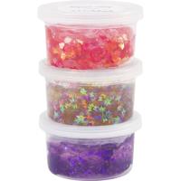 Creativ Company Sequin clay, paars/roze harmonie, 3x60 gr/ 1 doos - thumbnail
