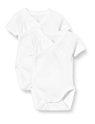 Set van 2 rompertjes met korte mouwen voor pasgeborenen PETIT BATEAU wit