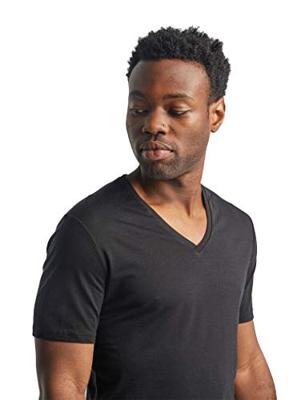 Icebreaker Merino 150 Anatomica SS V Thermoshirt Heren Black M - thumbnail