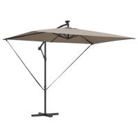 VidaXL Parasol taupe 294 x 200 x 270 cm polyester en aluminium - thumbnail