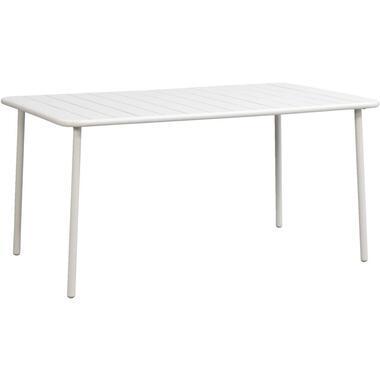 Tuintafel Vence - metaal zand - 75x150x90 cm - Leen Bakker