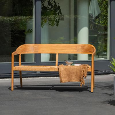 Exotan Bankje Chena - Wicker|Teak - Naturel - 73x131x74