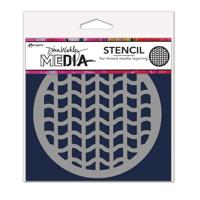 Ranger Ink Ranger • dina wakley media stencil coasters tire tracks - thumbnail