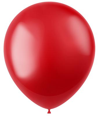 Ballonnen Radiant Fiery Red Metallic 33cm - 10 stuks Ballonnen Radiant Fiery Red Metallic 33cm - 10 stuks