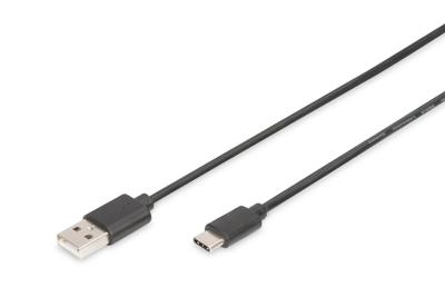 Digitus 1.8m, USB3.0-C/USB3.0-A 1.8m USB C USB A Zwart Digitus 1.8m, USB3.0-C/USB3.0-A 1.8m USB C USB A Zwart