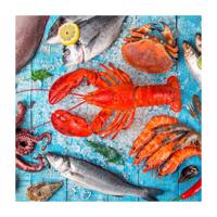 Duni Servetten Seafood 33cm - thumbnail