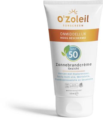 O' Zoleil Zonnebrandcreme gezicht SPF50 50 Milliliter
