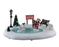North pole skating rink b/o (4.5v) kerstfiguur LEMAX - Lemax - thumbnail