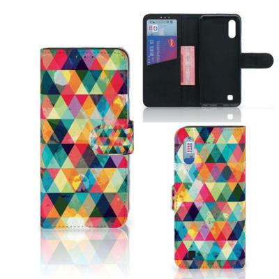 Samsung Galaxy M10 | Telefoon Hoesje | Geruit | Portemonnee hoesje Samsung Galaxy M10 | Telefoon Hoesje | Geruit | Portemonnee hoesje