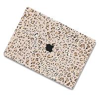Lunso MacBook Pro 14 inch (2021-2024) cover hoes - case - Leopard Rose Gold - thumbnail