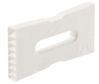 Ubbink stootvoegventilatie - 100 x 50 x 10 mm - wit - thumbnail