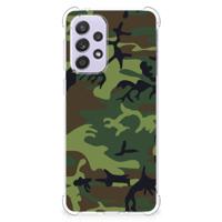Samsung Galaxy A33 Doorzichtige Silicone Hoesje Army Dark - thumbnail