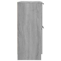 Dressoir 60x30x70 cm bewerkt hout grijs sonoma eiken - thumbnail