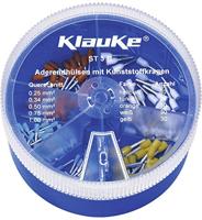 Klauke ST3B Assortiment adereindhulzen 0.25 mm², 0.34 mm², 0.5 mm², 0.75 mm², 1 mm² Deels geïsoleerd Lichtblauw, Wit, Geel, Oranje, Turquoise 150 onderdelen - thumbnail